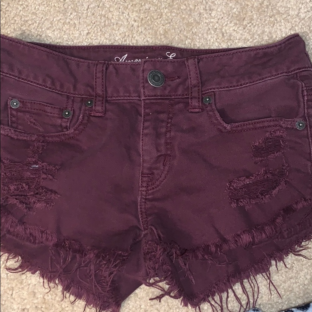 Maroon shorts